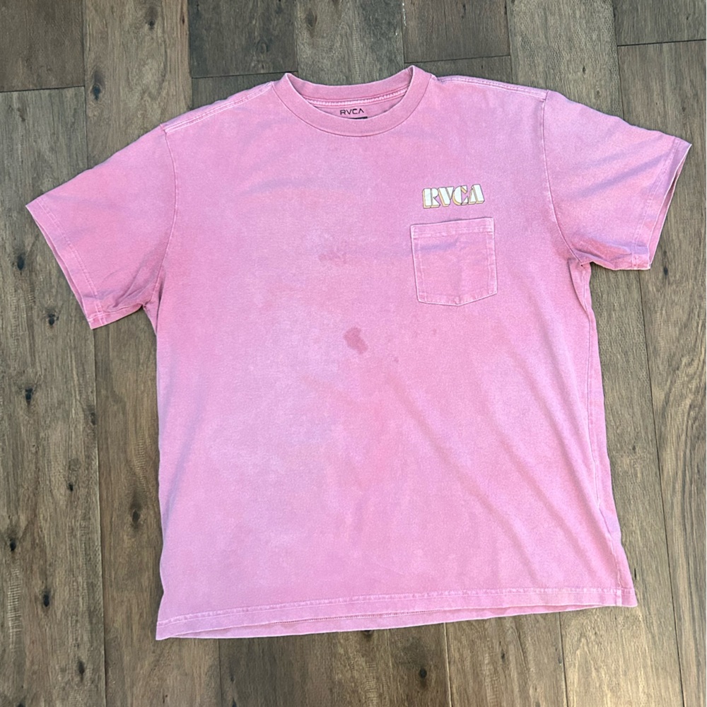 RVCA Pink graphic T-Shirt